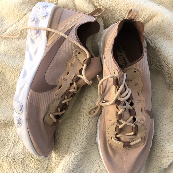 Nike React WOS 8.5 Worn Once Pink/Mauve/Wht - Picture 1 of 4